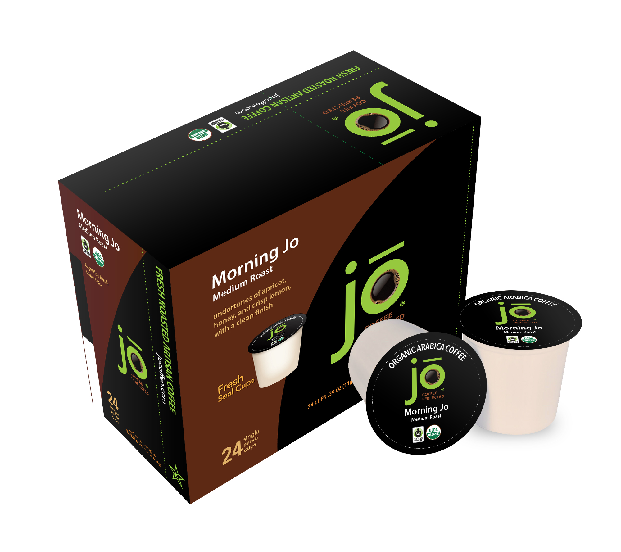 Jo Coffee Inc. Morning Jo 24 Recyclable Cups (For KCup® Brewers)